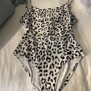 Aerie Leopard Print One-Piece Swimsuit